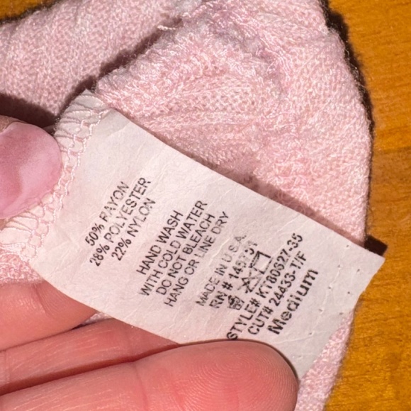 Sophie and Trey Pink Flounce Blouse Medium - Picture 4 of 4